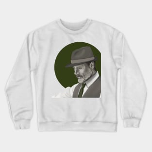 Green tie Crewneck Sweatshirt